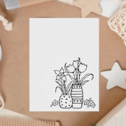 Blumen Vasen Plotterdatei SVG DXF