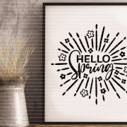 Hello Spring Plotterdatei SVG DXF
