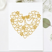 Herz mit Tauben Plotterdatei SVG DXF