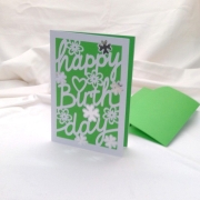 Birthday Karte B6 Plotterdatei SVG DXF