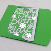 Birthday Karte B6 Plotterdatei SVG DXF