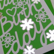 Birthday Karte B6 Plotterdatei SVG DXF