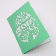 Karte Happy Easter Plotterdatei SVG DXF