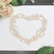 Ostern Blumenherz Plotterdatei SVG DXF