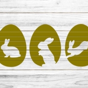 Ostereier mit Hasen Plotterdatei SVG DXF