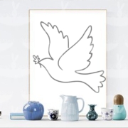 Taube Plotterdatei SVG DXF